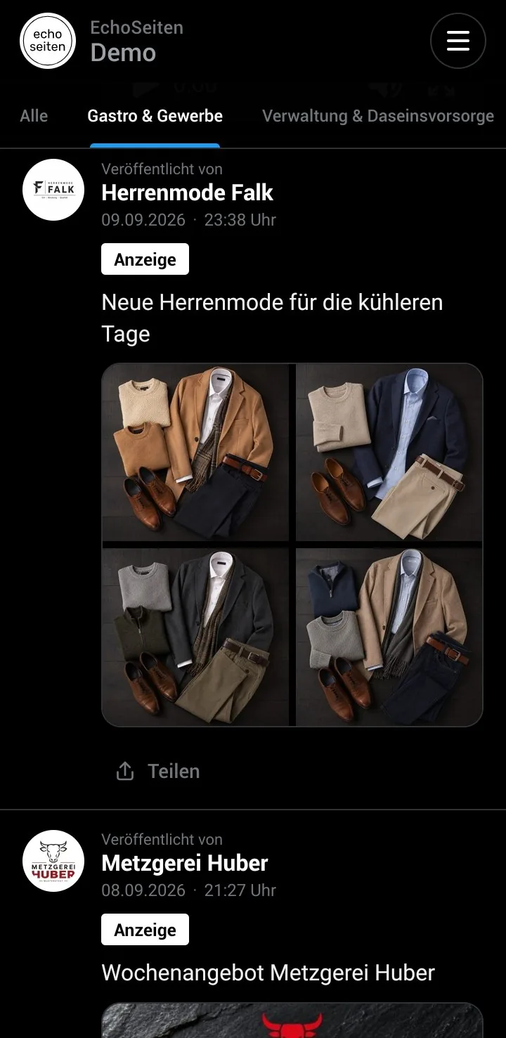 EchoSeiten Gastro und Gewerbe
